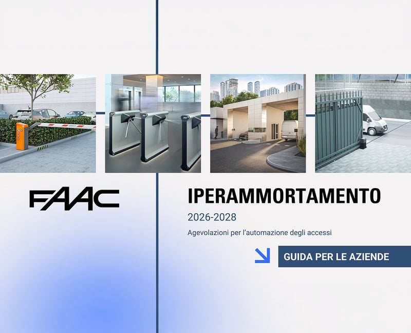 Iperammortamento 2026 e automazione degli accessi: opportunità per logistica, commercio e industria