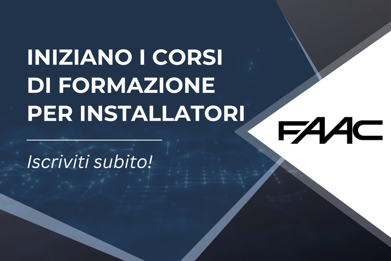Corsi di formazione FAAC 2025: tutte le date per gli installatori