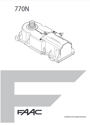 Manuali FAAC 770N