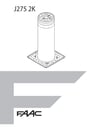 Manuali FAAC Dissuasori J275 2K20