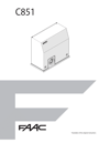 Manuali FAAC C851