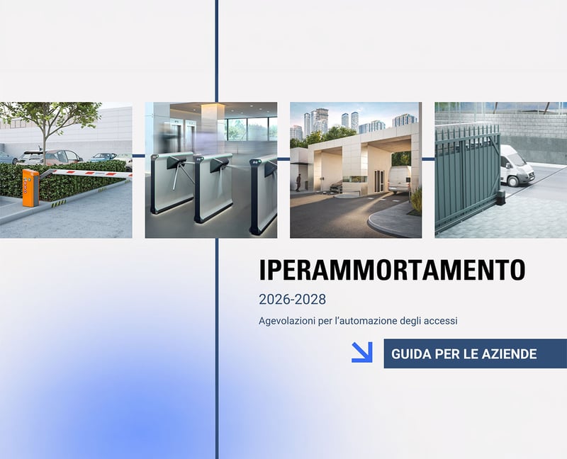 Iperammortamento 2026 e automazione degli accessi: opportunità per logistica, commercio e industria
