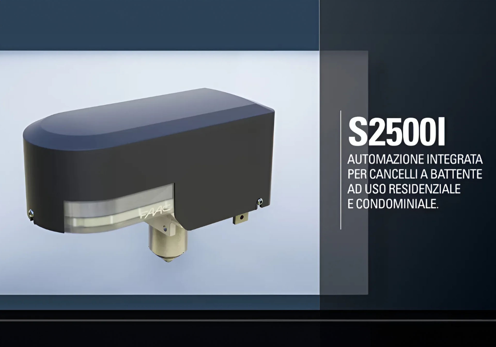 FAAC S2500I Attuatore Elettromeccanico per Cancelli a Battente