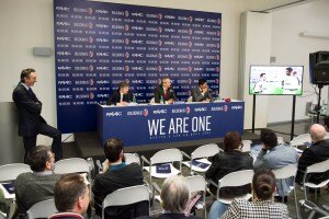 13-04-16 - Conferenza stampa di presentazione del rinnovo dell'accordo di sponsorizzazione di FAAC con Claudio Fenucci, Jacopo Malacarne, Christoph Winterling